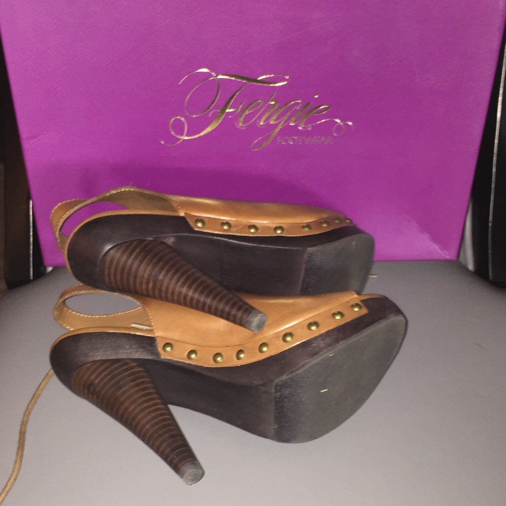 Fergie footwear cognac Sandals/Heels - Picture 3 of 8
